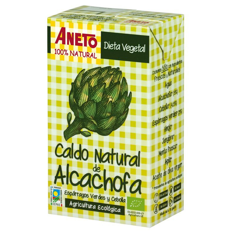 CALDO NATURAL DE ALCACHOFA ECO BRICK 1lt